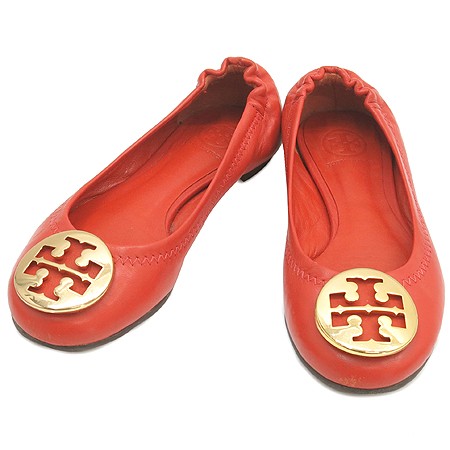 Tory Burch Girls Flat Shoes with Gold Logo, Leather, Size 160mm thumbnail 2