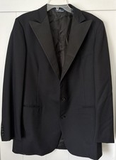 Polo Ralph Lauren Black Sports Coat Blazer 42L USA Made