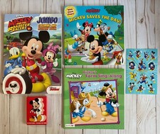 Mickey Mouse Roadster Racers Coloring  2 Paperbacks  Crayons  Stickers New