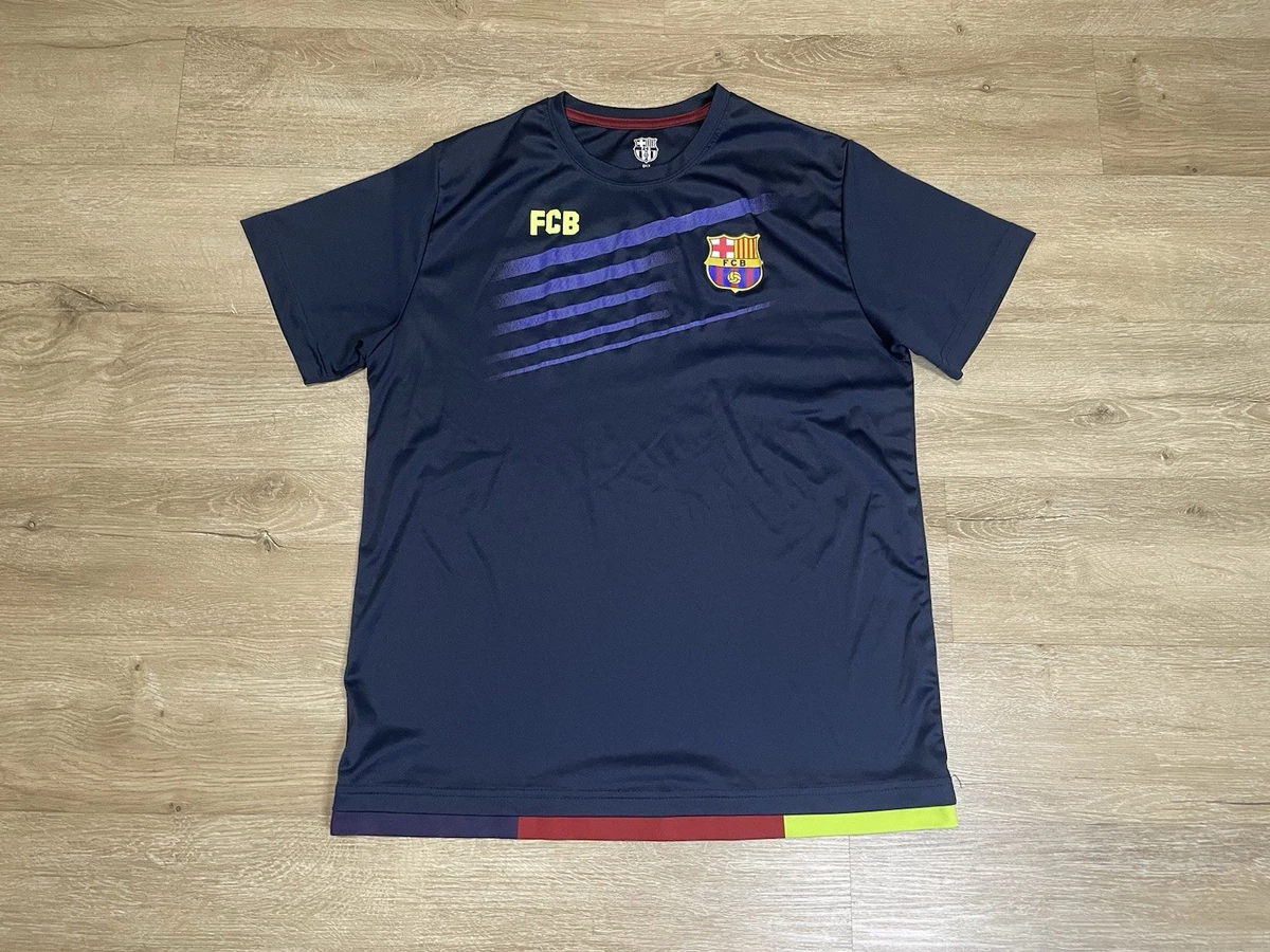 T-shirt Bleu Marine Écusson Logo FC Barcelona – Barça Official