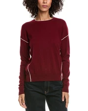 Incashmere Jersey Tipped Cashmere Sweater Women's