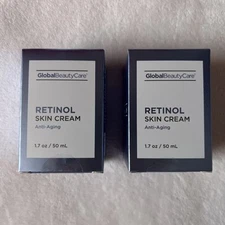 Global Beauty Care Retinol Skin Cream Anti Aging Skin Care 1.7oz SET OF 2 