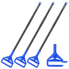 KeFanta 60 Inch Mop Handle Commercial Heavy Duty,Industrial Metal Mop Stick R...