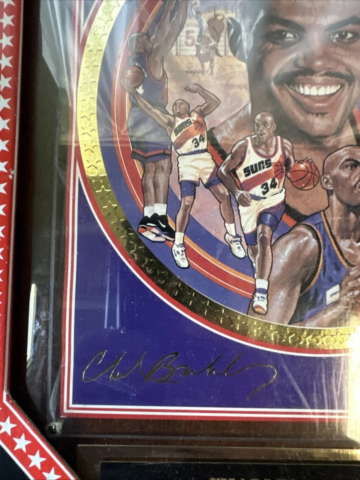 1993 Charles Barkley NBA Superstars Collector Plaque - Image 3 of 4