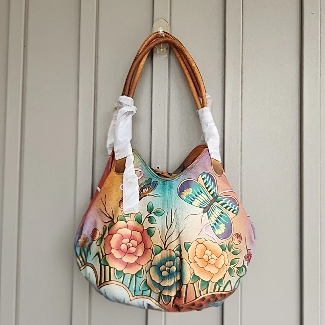 Anna By Anuschka Bolsa Feminina Grande Com Vários Bolsos Ho | Frete Grátis