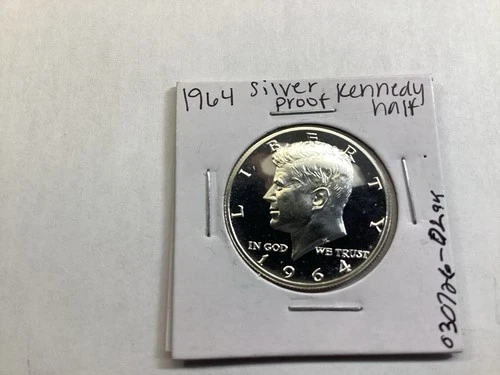 1964 Kennedy Silver Proof Half-Dollar 90% Silver Gem Proof-030726 02ak