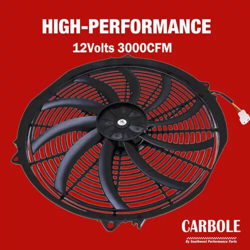 Kits Interrupteur Relais Radiateur Électrique 16" Pouces Haut 3500-CFM Ventilateur Thermostat Refroidisseur - Photo 3/24