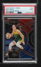 2024 Select WNBA Premier Level Red & Blue Prizm 248/399 Nika Muhl PSA 9 MINT 3hd