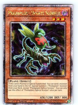 Predaplant Ophrys Scorpio (Quarter Century Secret Rare) 1st Ed MP24-EN041 NM