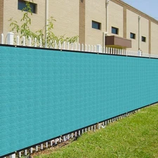 15ft Turquoise Privacy Fence Screen Heavy Duty Shade Cover Cloth for Pool Deck