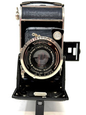 Voigtlander Bessa 6x9 Folding Camera w Skopar 10.5 cm f4.5 Lens, Lens Hood, Case