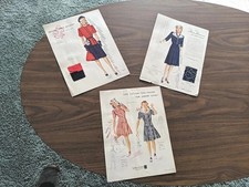 3 Vintage Original Fashion Frocks Salesman Samples
