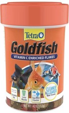 Tetra Goldfish Flakes, Balanced Diet For Aquarium Fish, Vitamin C, .42oz-3 Pack.
