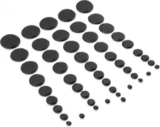 Red Hound Auto 50 Piece Flush Mount Black Hole Plug A - 50 Set, 