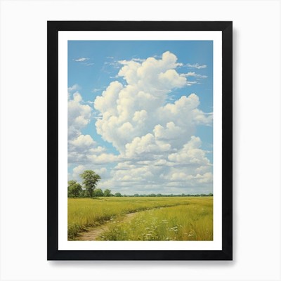 Cloudy Sky 1 Art Print Framed Wall  Framed Wall Art Poster Canvas Print Picture