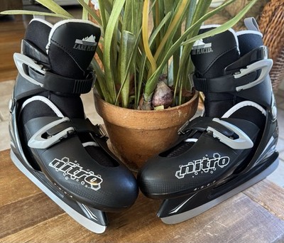 Lake Placid Boys Nitro 8.8 Adjustable Ice Skates Size 4-7