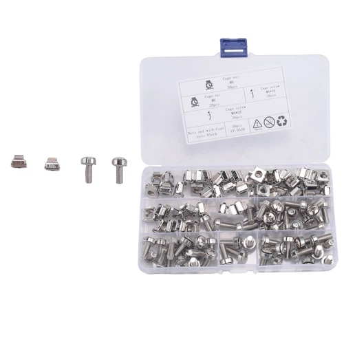 1X(50 SäTze M6 Vierkant Loch Hardware KäFig Muttern & Befestigung Schrauben4855