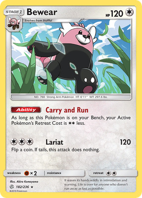 Bewear (182/236) [Sun & Moon: Cosmic Eclipse] Near Mint