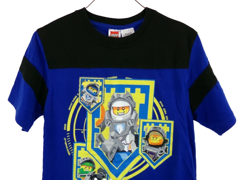 Lego синий черный двухцветный графический Lego человек мальчика футболка размер XL - EUC - Изображение 3 из 4