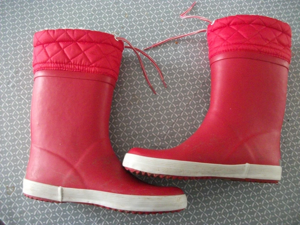 bottes de pluie - doublure chaude - marque Aigle - fille pointure 35 - Photo 2/4