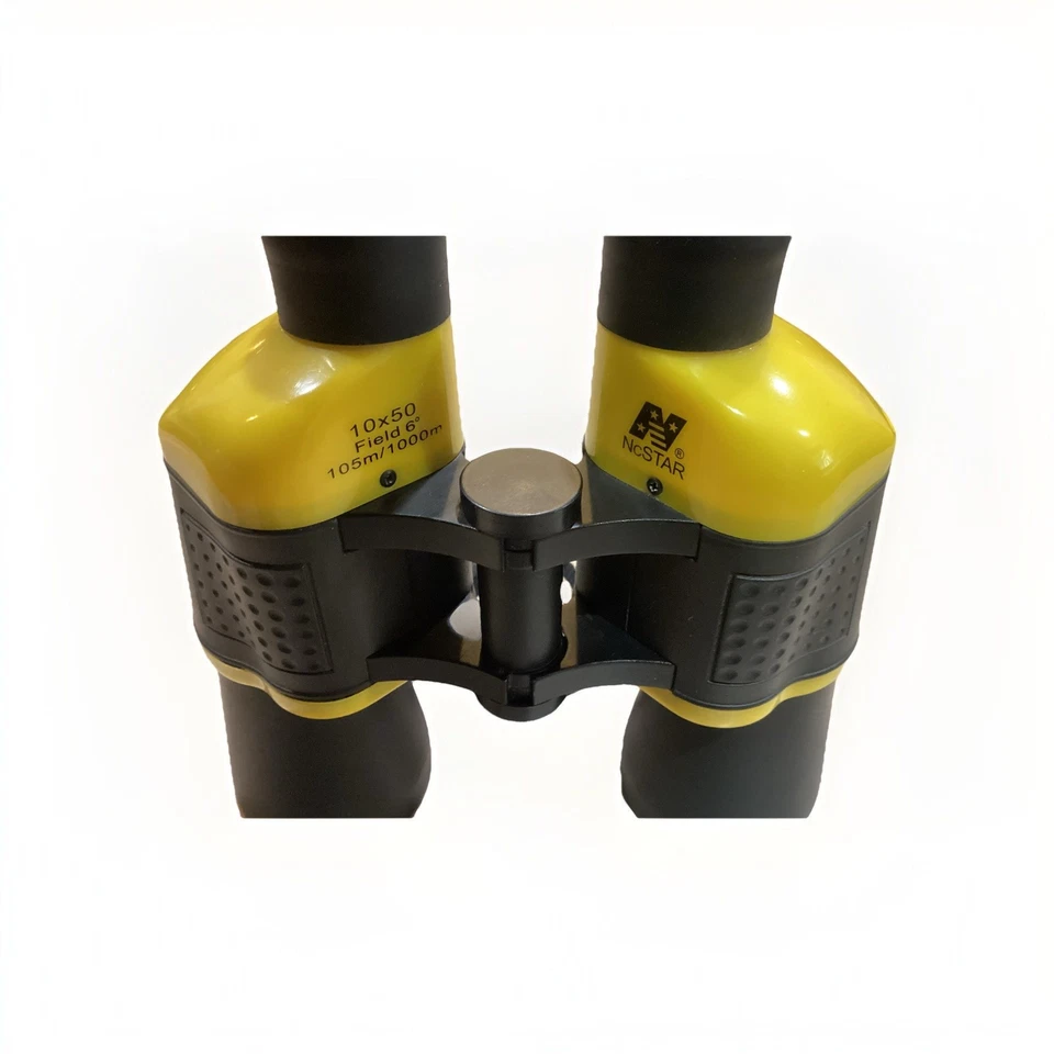 NCSTAR 10X50 Field 6 105m/1000m Black/Yellow Binoculars W/Case (Used) - Image 3 of 4