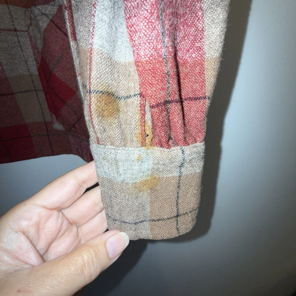 Camisa Pendleton Vintage Cuadros Botón Hecha en EE. UU. Sobrecamisa Mujer Manga Larga Foto 4 de 4