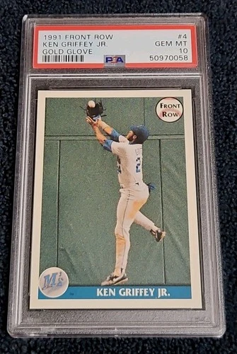 Ken Griffey Jr 1991 Front Row #4 Gold Glove Low Population 16 PSA 10 GEM MINT