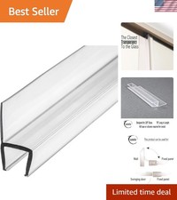 Frameless Shower Door Seal Strip - Clear Polycarbonate