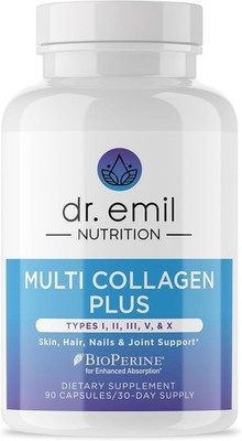 90 Capsules of Multi Collagen Complex - Hair, Skin, Joint & Gut Health Support