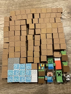 Minecraft Mine Keshi Cobblestone Wooden Blocks Zombie Cow Bed Eraser Figures