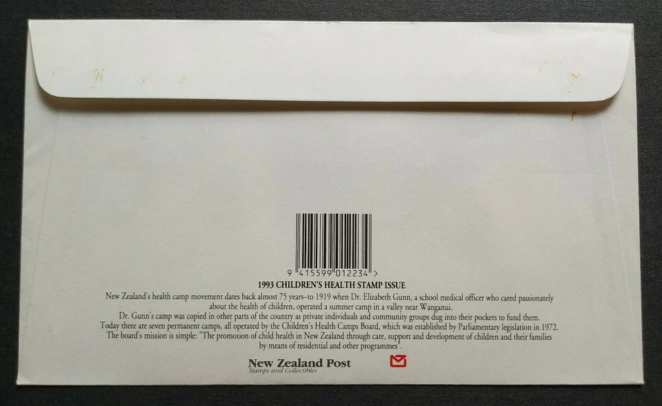 1993 New Zealand Health Issue - Children's Pets Miniature Sheet Stamps MS FDC - Image 3 of 3