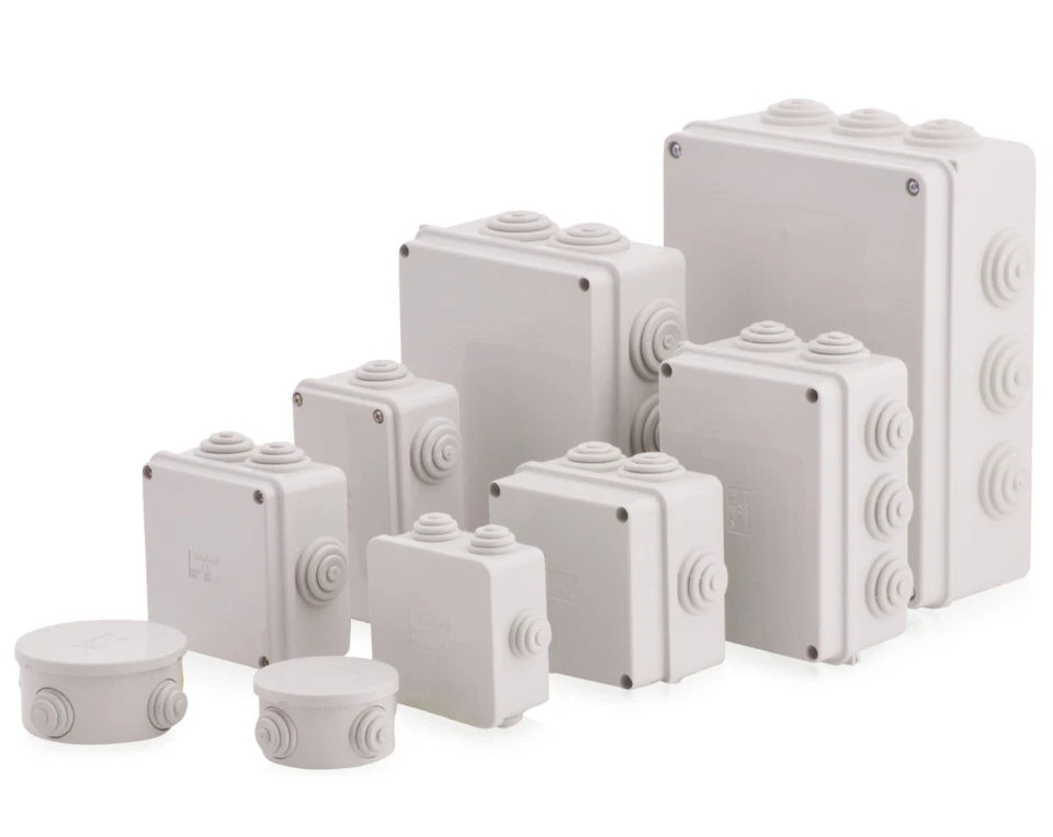 INTRATEC Industriegehäuse Abzweigdose Verteilerkasten Schaltschrank mit Stufennippeln