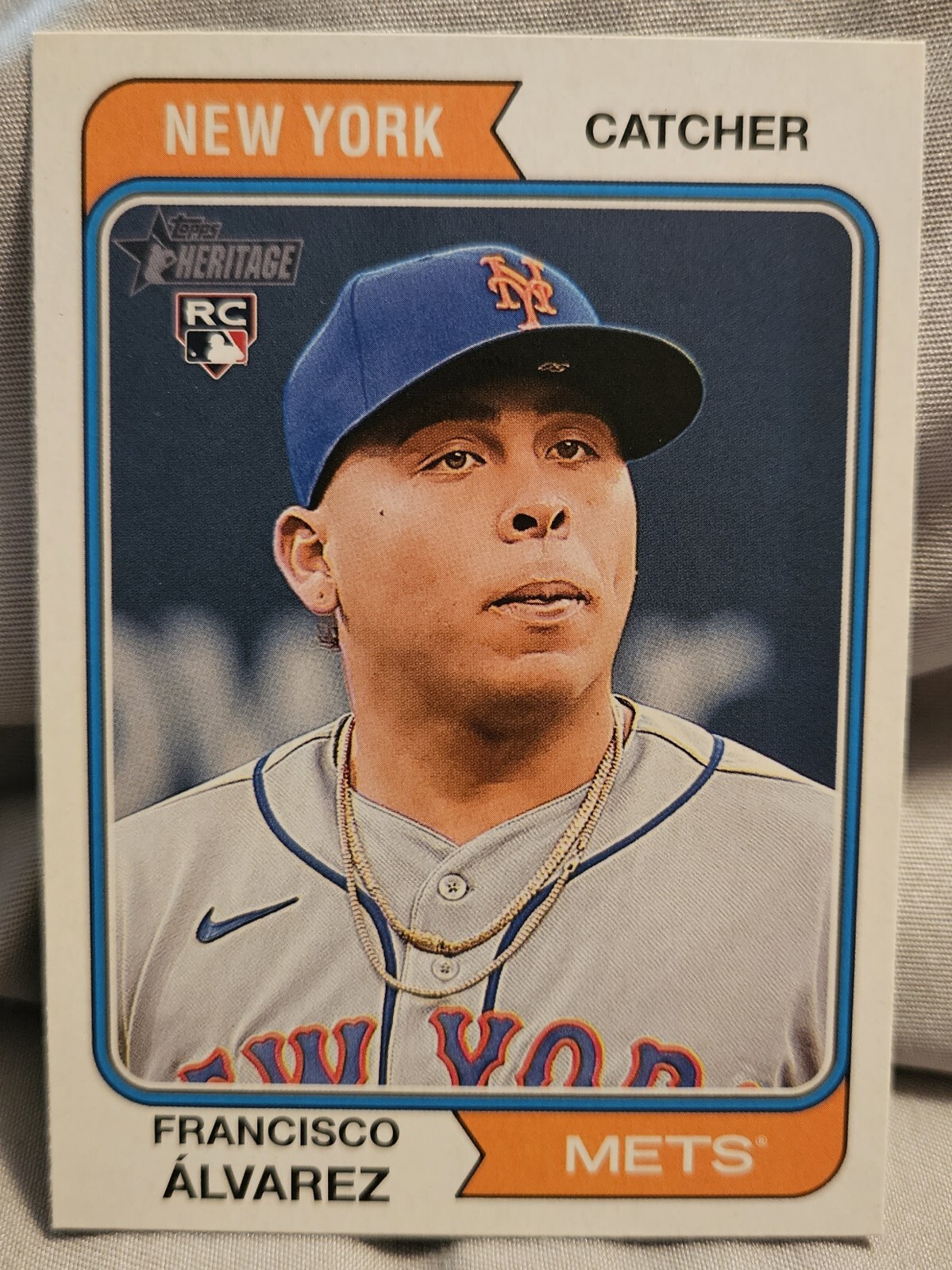 2023 Topps Heritage #388 Francisco Alvarez Rookie Card New York Mets RC