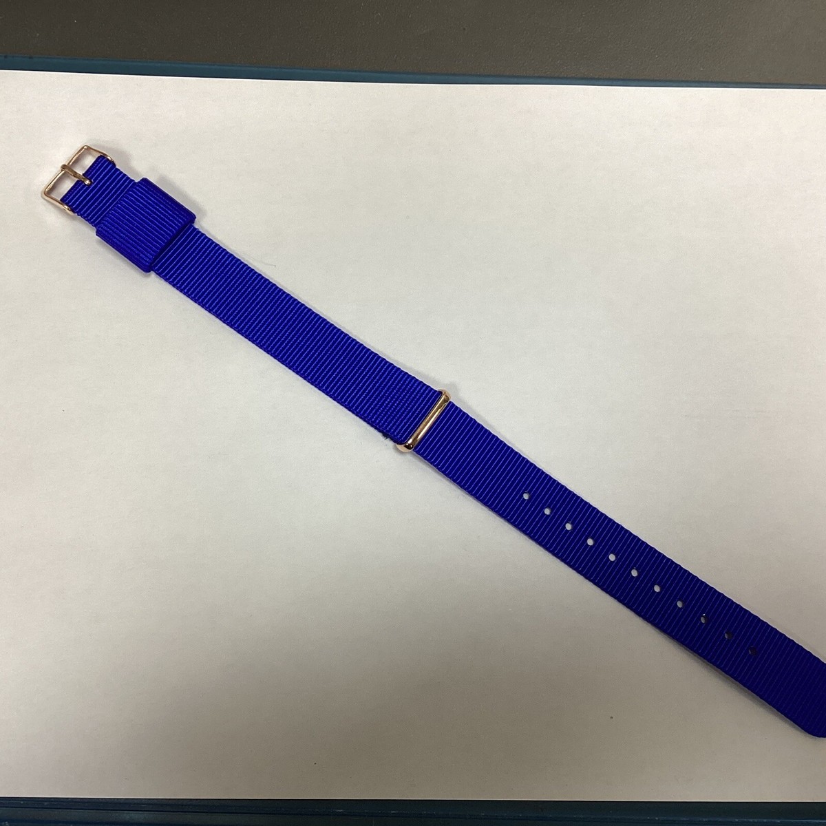 Bracelet De Montre En Tissu Bleu 18mm Leny Harper - Neuf Sans Boîte