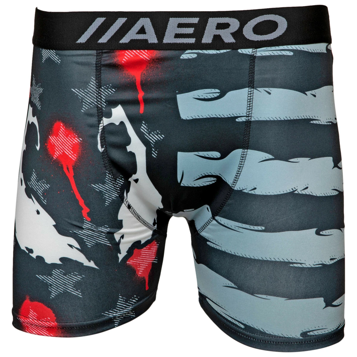 Marvel Venom Eyes Over Flag Aero Boxer Briefs Underwear Black