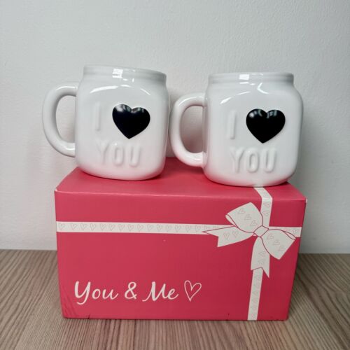Avon Boxed Set Of ‘You And Me’ Mugs Love Theme Couple - Afbeelding 1 van 9