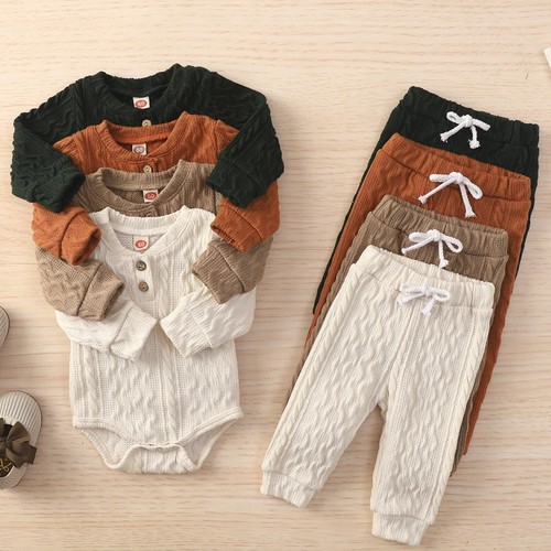 2023-09-21 Lioraitiin 0-3YToddler Baby Boy Clothes Set Letter Print Long Sleeve Pullover Top Sweatshirt Pant Fall Winter Outfits - 1501