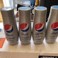 4 Pack SodaStream Diet Pepsi makes 9L Zero Calorie 14.9oz Beverage Flavor READ