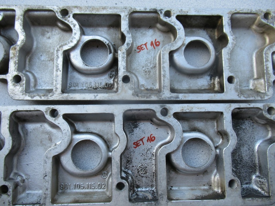 Porsche 911 Aluminum Upper Valve Covers 901 105 115 02 Set#16 C#63