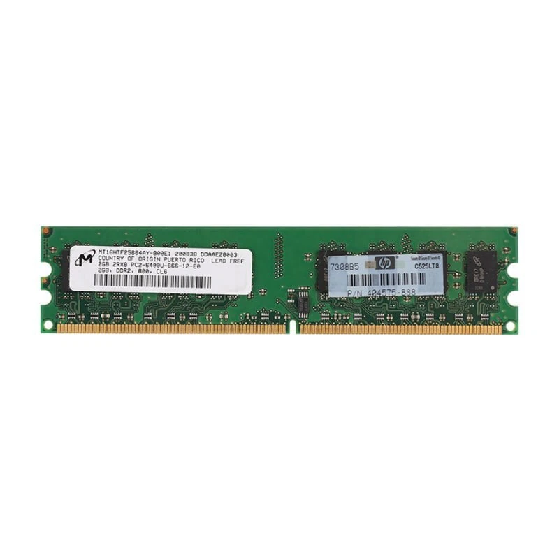Micron 4GB 2x 2GB PC2-6400 DDR2 800MHz 240Pin CL6 DIMM RAM Computer intel Memory - Image 4 of 4