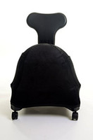 Office Fitness Exercise Ball Chair With Back Rest Black + Exercise Dvd Office Fitness Exercise Ball Chair With Back Rest Black + Exercise Dvd