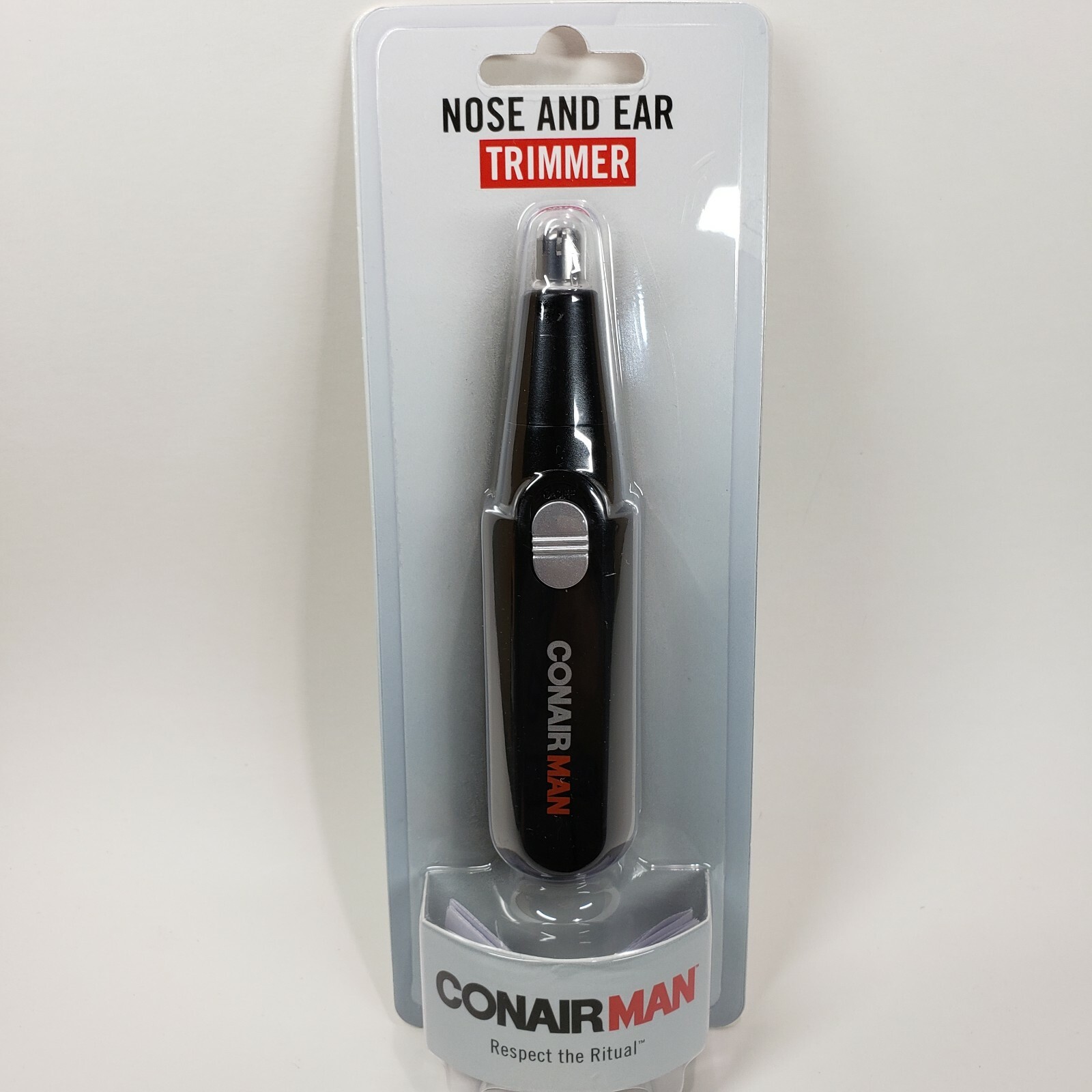 New CONAIRMAN Nose And Ear Trimmer Black (1AA Battery NOT Included