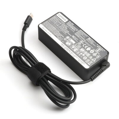 Genuine 65W USB C Charger for Lenovo ThinkPad X380 X390 L390 E480 E590 E495 T480