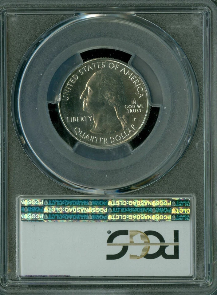 2018 P CUMBERLAND FLAG QUARTER PCGS MS67 PQ 2ND FINEST REGISTRY MAC SPOTLESS * - Image 2 of 4