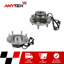 Pair Front Wheel Hub and Bearing Assembly with ABS for 2012-2018 Ram 1500 5 Lugs