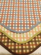 VINTAGE NEW Charming Plaid Scalloped Valance 70W15L 100% Cotton