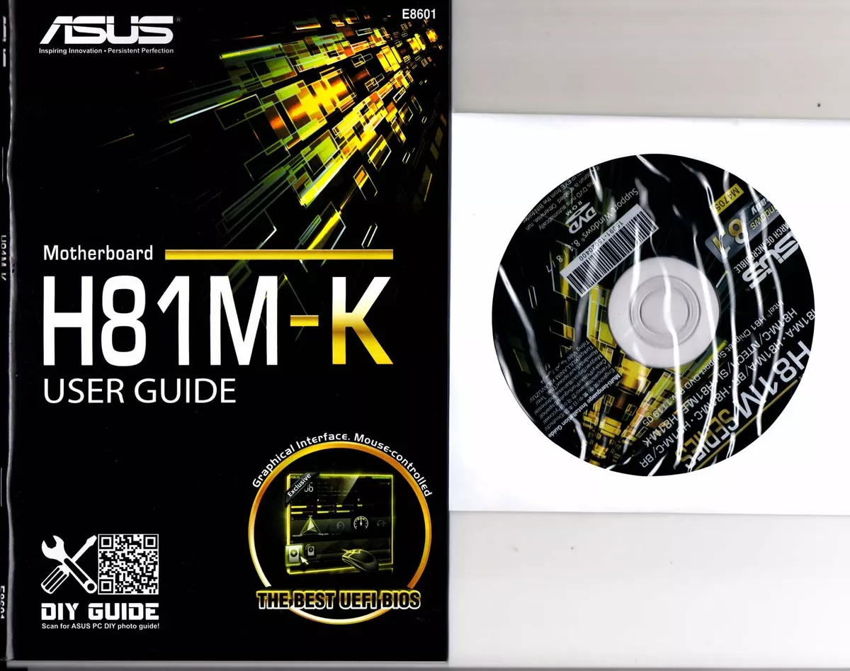 DRIVER CD + MANUALE X Scheda Madre Main Board ASUS H81M-K | EBay