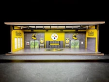 Pittsburgh Steelers Theme FOR Hot Wheels 1:64 Model Diorama Garage LED Lighting