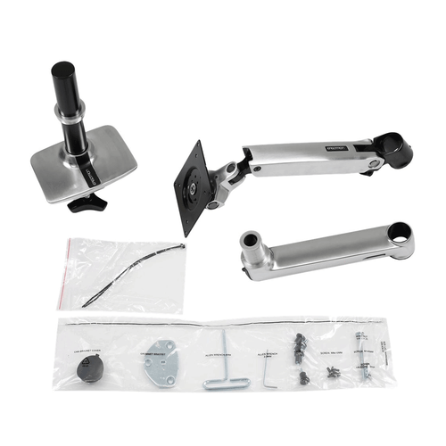 Ergotron LX Dual Monitorarm für zwei Monitore bis 25 Zoll nebeneinander Schwarz - Bild 3 von 4