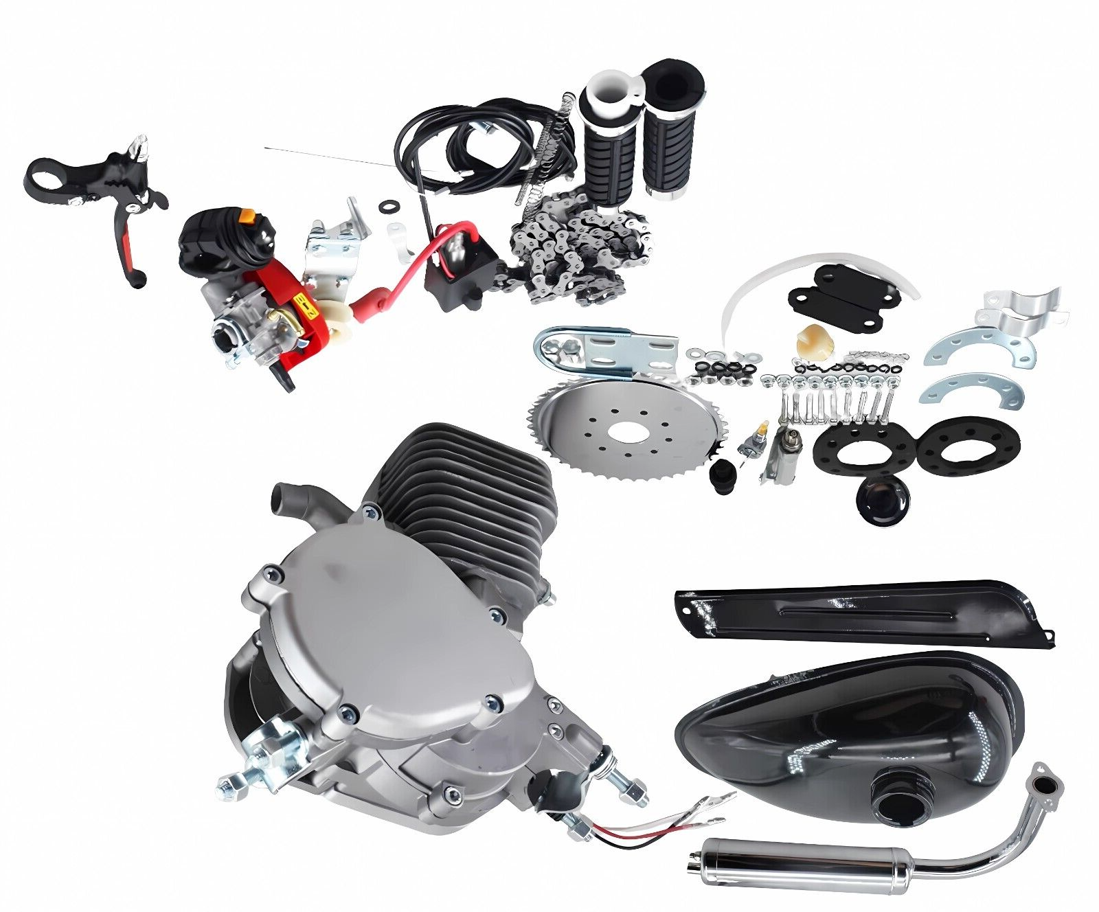 2 Stroke Engine YD100 kit Set 100cc Motorized Bicycle Motor Complete eBay